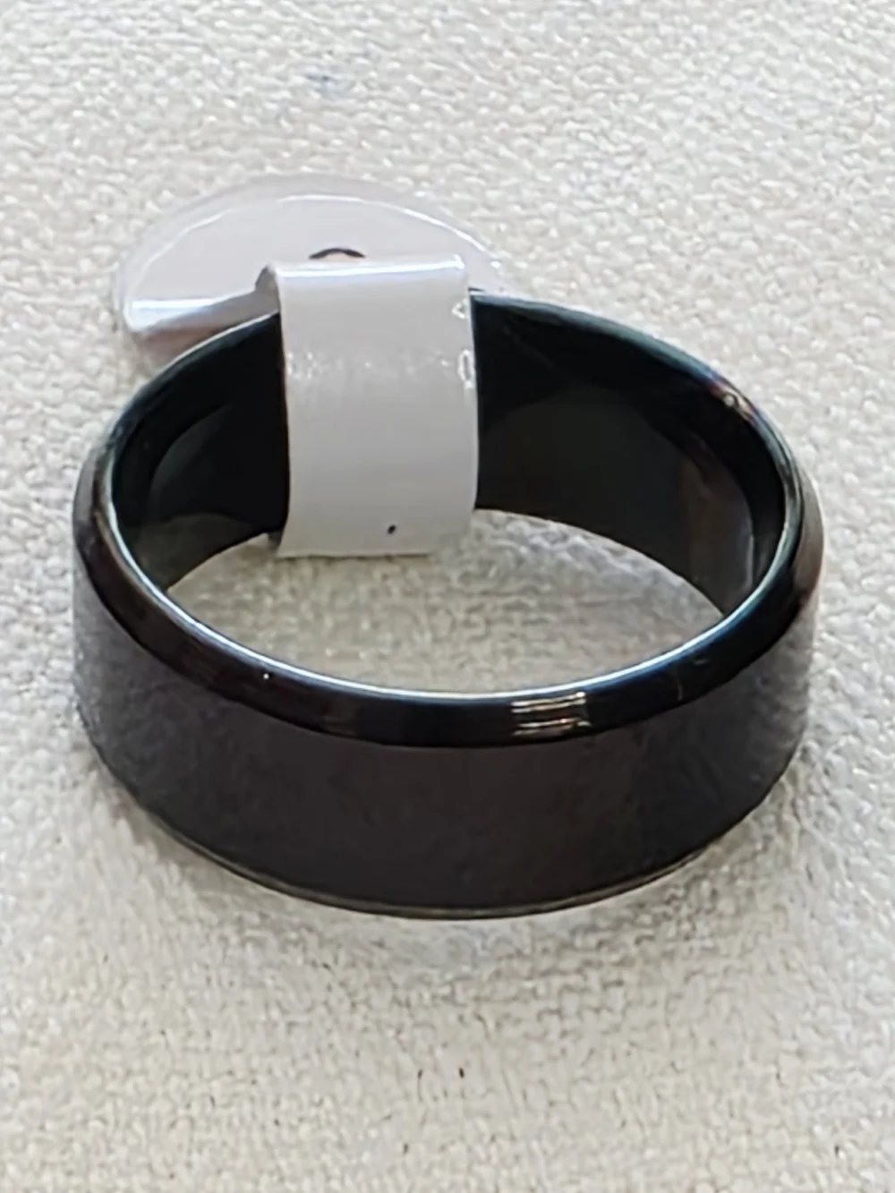 Black Tungsten Style Minimalist Band Ring Matte Modern Men’s Unisex Size 8